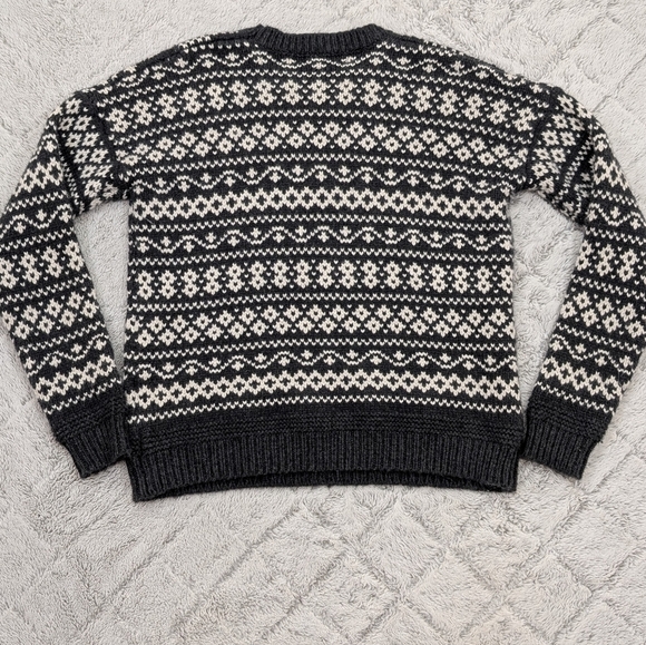 Marine Layer Charcoal and White Patterned Sweater - Picture 8 of 8